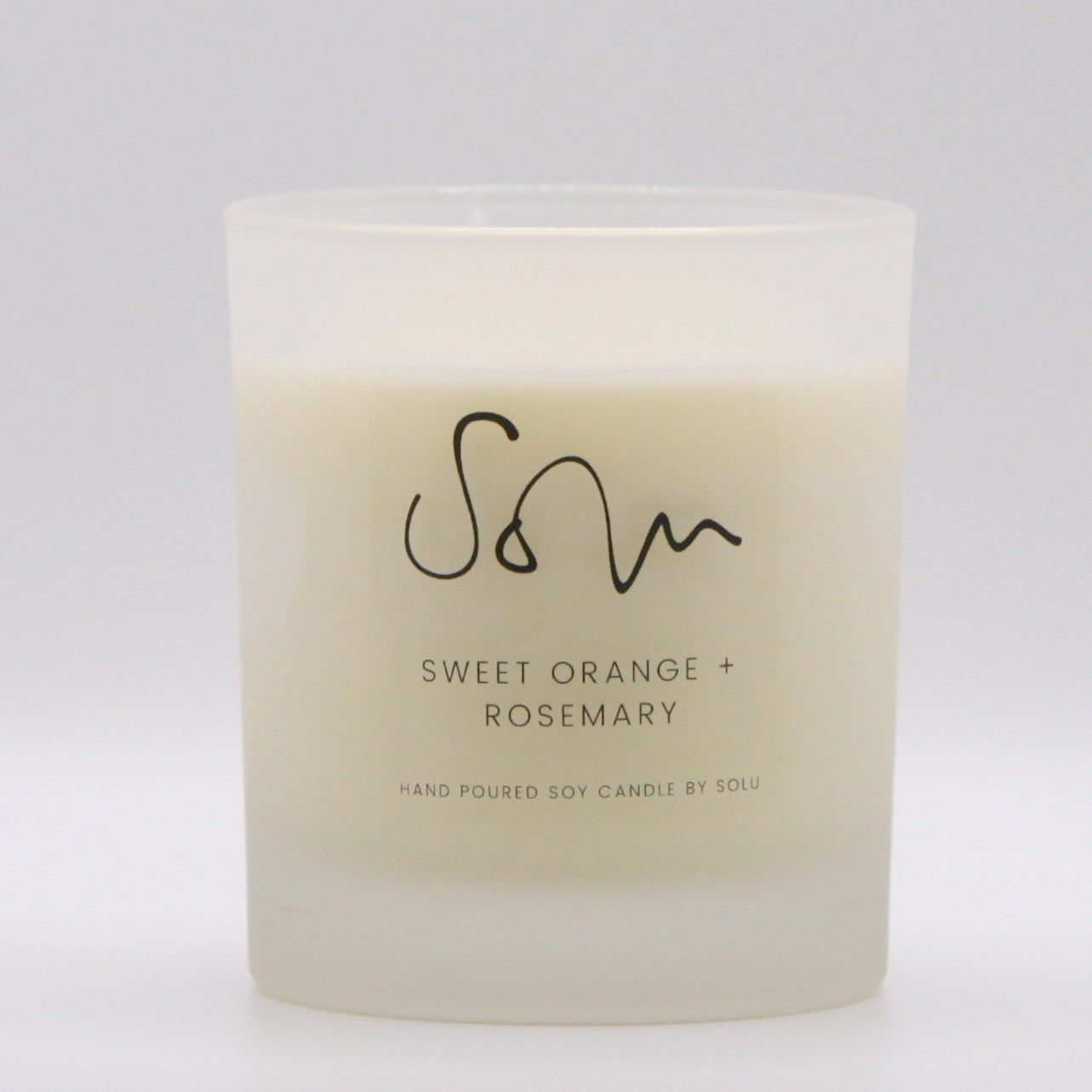 Sweet Orange + Rosemary Soy Wax Candle