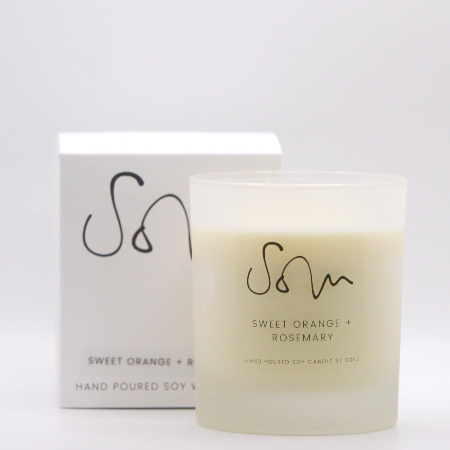 Sweet Orange + Rosemary Soy Wax Candle