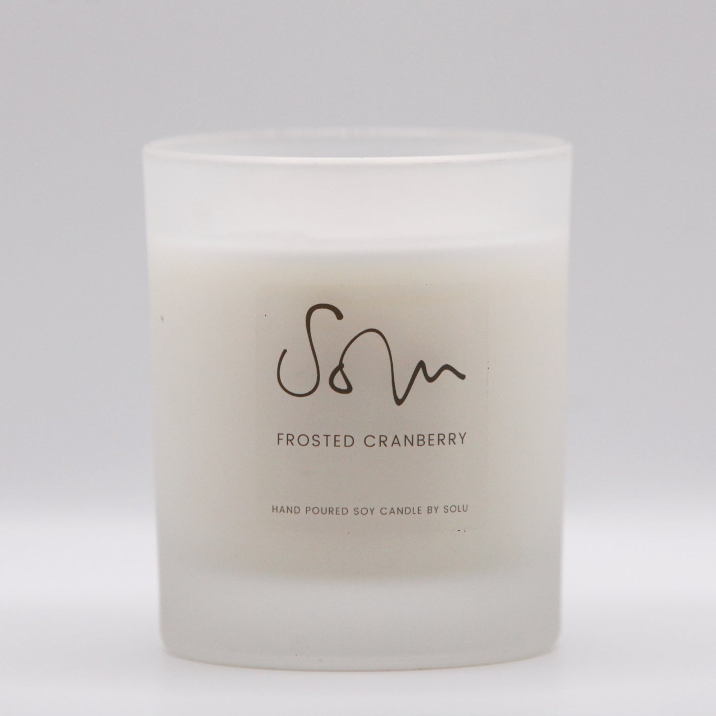 Frosted Cranberry Soy Wax Candle